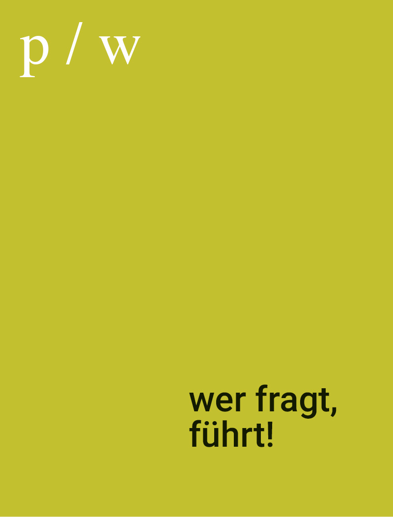 Wer fragt, führt! - Cover