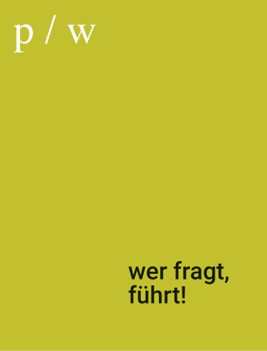 Wer fragt, führt! - Cover